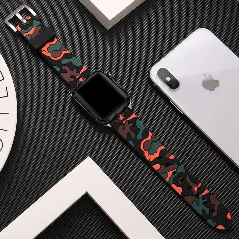 Camouflage Silicone  strap for Apple Watch - Premium Apple Watch Accessories from Dressmycell.com - Just $22.00! Shop now at Dressmycell.com Camouflage Silicone  strap for Apple Watch - Premium Apple Watch Accessories from Dressmycell.com - Just $22.00! Shop now at Dressmycell.com